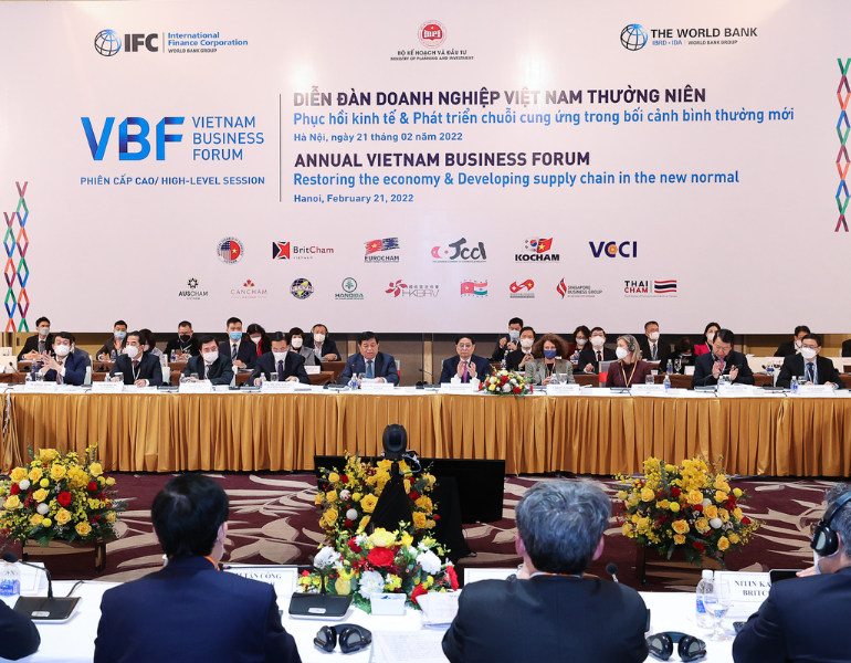 Diễn đàn doanh nghiệp Việt Nam thường niên VBF (diễn ra ngày 21.02.2022 tại Hà Nội)